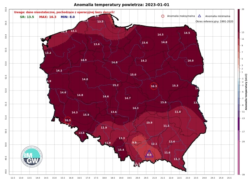 mapa anomalia